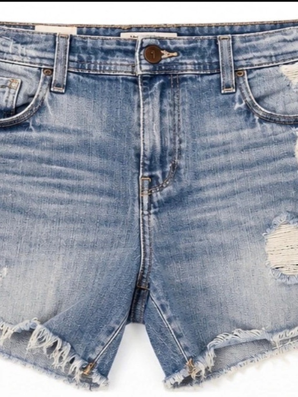 Pilcro and the Letterpress Distressed Denim Jean Shorts Waist 29